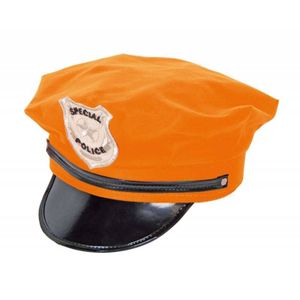 Politie pet neon oranje