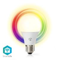 Nedis wifilrc10e27 smartlife multicolour lamp wi-fi e27 806 lm 9 w rgb / warm to cool white android™ / ios peer