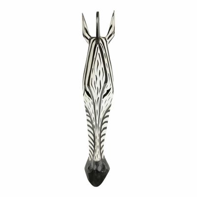 Houten Muurdecoratie Masker Zebra M