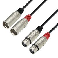 Adam Hall 3 Star TMF 0600 verloopkabel 2x XLR male naar 2x XLR female 6m