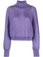 Alberta Ferretti pull à col roulé - Violet