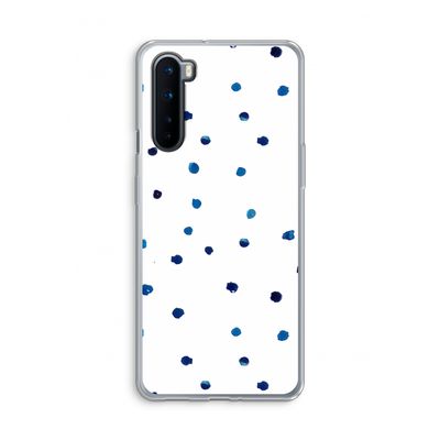 Blauwe stippen: OnePlus Nord Transparant Hoesje