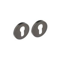 Intersteel Set ronde profielcilinderrozetten antraciet grijs