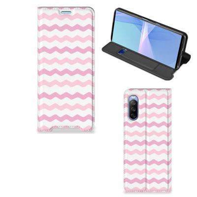Sony Xperia 10 III | Hoesje met Magneet | Waves Roze