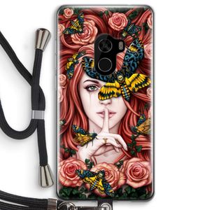 Lady Moth: Xiaomi Mi Mix 2 Transparant Hoesje met koord