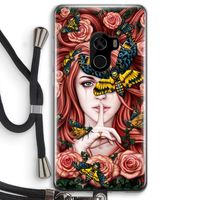 Lady Moth: Xiaomi Mi Mix 2 Transparant Hoesje met koord