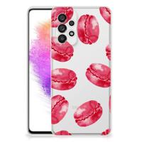 Samsung Galaxy A73 5G | Siliconen Case | Pink Macarons
