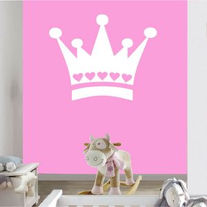 Kinderkamer muursticker Prinsessenkroon