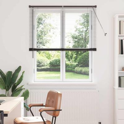 Raam Blind met gordijnen Anders Zwart 120 x 175 cm Aluminium