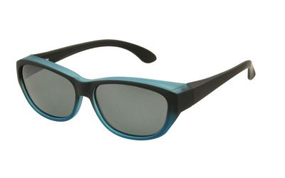 FitOfar overzetzonnebril blauw dames met grijze lens Vz0027lv FitOfar overzetzonnebril blauw dames met grijze lens Vz0027lv