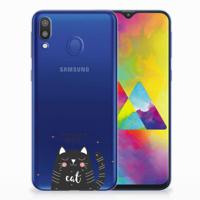 Samsung Galaxy M20 (Power) Telefoonhoesje met Naam Cat Good Day
