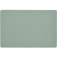 Zeller placemats lederlook - 1x - 45 x 30 cm - mintgroen - vegan leer - tafel onderleggers