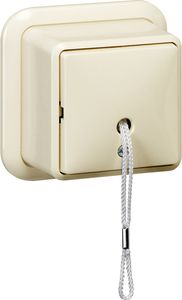 Gira trekschakelaar opbouw creme