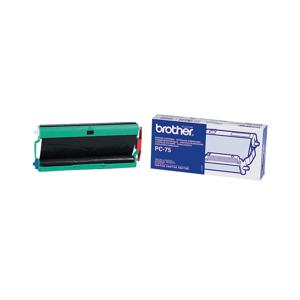 Brother PC-75 faxbenodigdheid Fax-inktcartridge + lint 144 pagina's Zwart 1 stuk(s)