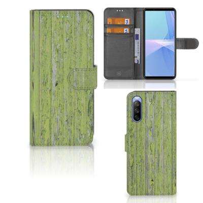 Sony Xperia 10 III | Book Style Case | Green Wood