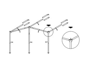 Campking Ameland Staal Luifelframe 25/22 mm