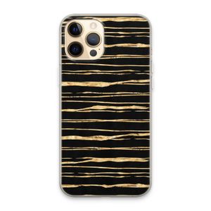 Gouden strepen: iPhone 13 Pro Max Transparant Hoesje