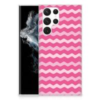 Samsung Galaxy S22 Ultra | TPU bumper | Waves Pink Samsung Galaxy S22 Ultra | TPU bumper | Waves Pink