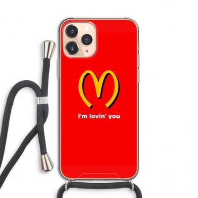 I'm lovin' you: iPhone 11 Pro Transparant Hoesje met koord