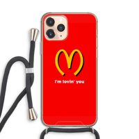 I'm lovin' you: iPhone 11 Pro Transparant Hoesje met koord