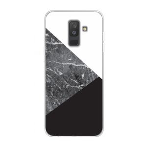 Combinatie marmer: Samsung Galaxy A6 Plus (2018) Transparant Hoesje