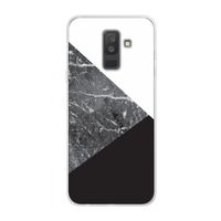 Combinatie marmer: Samsung Galaxy A6 Plus (2018) Transparant Hoesje