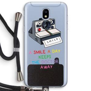 Smile: Samsung Galaxy J5 (2017) Transparant Hoesje met koord