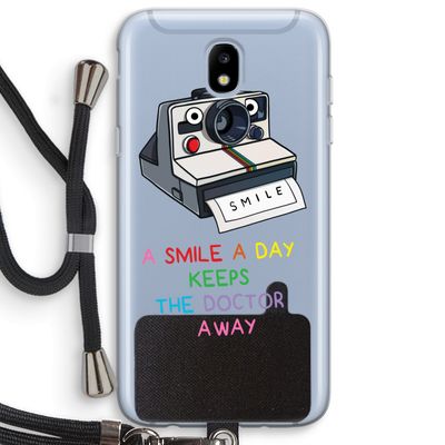 Smile: Samsung Galaxy J5 (2017) Transparant Hoesje met koord