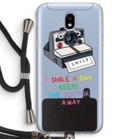 Smile: Samsung Galaxy J5 (2017) Transparant Hoesje met koord