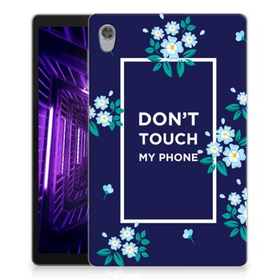 Lenovo Tab M10 HD (2de generatie) Print Case Flowers Blue DTMP Lenovo Tab M10 HD (2de generatie) Print Case Flowers Blue DTMP