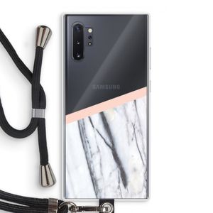 A touch of peach: Samsung Galaxy Note 10 Plus Transparant Hoesje met koord