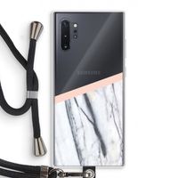 A touch of peach: Samsung Galaxy Note 10 Plus Transparant Hoesje met koord