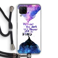 Stars quote: Huawei P40 Lite Transparant Hoesje met koord