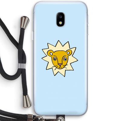 Kleine leeuw: Samsung Galaxy J3 (2017) Transparant Hoesje met koord