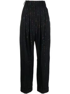 Alexandre Vauthier pantalon pailleté à sequins - Noir