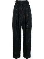 Alexandre Vauthier pantalon pailleté à sequins - Noir