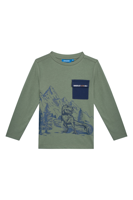 Someone Jongens t-shirt LS - Licht khaki groen