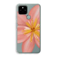 Pink Ellila Flower: Google Pixel 5 Transparant Hoesje