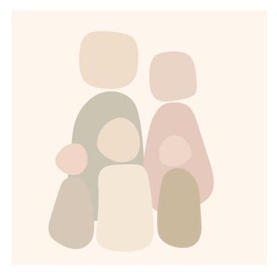 Tegeltje "Family of Five"