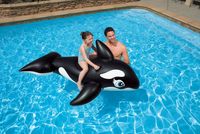 Intex 58561 drijflichaam voor zwembad & strand Zwart, Wit Zwemband om op te zitten - thumbnail