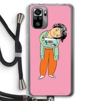 Visknuffel: Xiaomi Redmi Note 10S Transparant Hoesje met koord