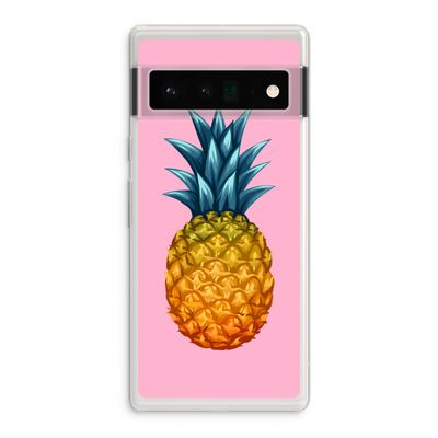 Grote ananas: Google Pixel 6 Pro Transparant Hoesje