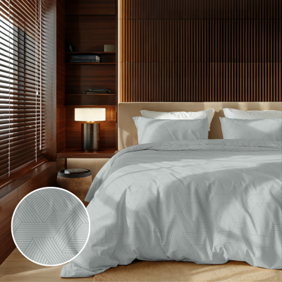 Dekbedovertrek Embossed Geometric - Grijs - Lits-Jumeaux (240x220 Cm) - Grijs Microvezel - Effen - Zydante - Dekbed-Discounter.nl Dekbedovertrek Embossed Geometric - Grijs - Lits-Jumeaux (240x220 Cm) - Grijs Microvezel - Effen - Zydante - Dekbed-Discounter.nl