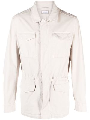 Brunello Cucinelli surchemise à boutonnière - Tons neutres