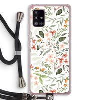 Sweet little flowers: Samsung Galaxy A51 5G Transparant Hoesje met koord
