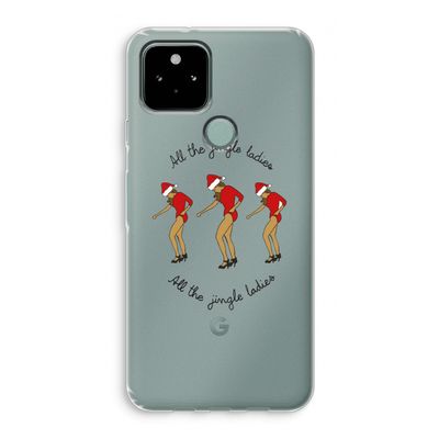 Jingle Ladies: Google Pixel 5 Transparant Hoesje