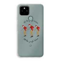 Jingle Ladies: Google Pixel 5 Transparant Hoesje