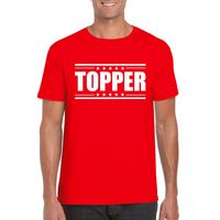 Topper t-shirt rood heren