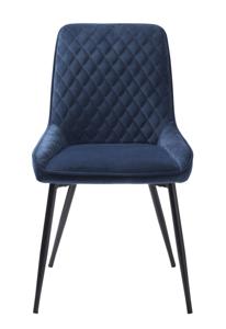 Eetkamerstoel Milton Blauw Velvet - Giga Living