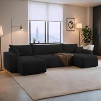 U-bank Teddy stof Pim - Universeel - Slaapbank met opbergruimte